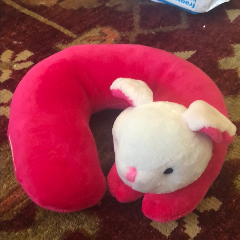 cute neck support for your little during  travel